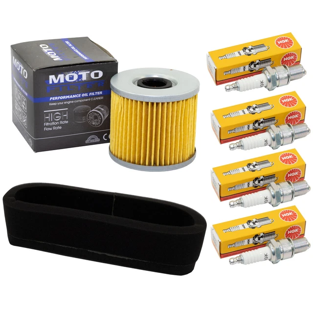 Servicekit Für Suzuki GS 500 U (2004-2006) – Luftfilter, Ölfilter, 2 Zündkerzen