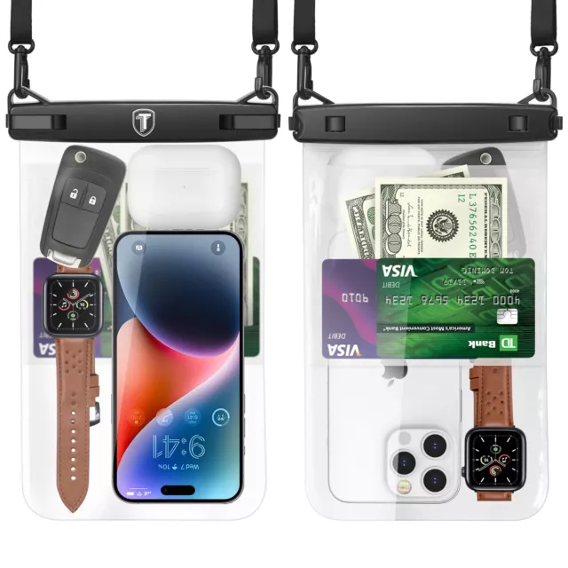 8.5 " Waterproof Floating Cell Phone Pouch Dry Bag Case Cover For Phone Samsung