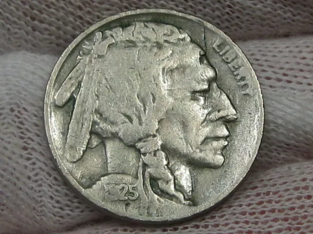 VF 1925-s Buffalo Nickel w/ 2/3 Horn. #36