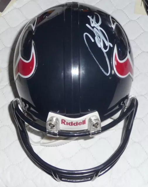 ARIAN FOSTER - Houston Texans - Autographed Mini Helmet including BDS COA  #2239 2