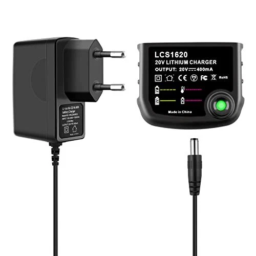 Chargeur De Remplacement 16V-20V LCS1620 Pour Batteries Black & Decker Li-Ion