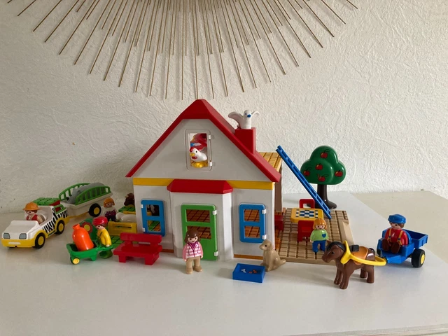 🐻 JOUET Maison Playmobil 123 Figurines Animaux De la Ferme +