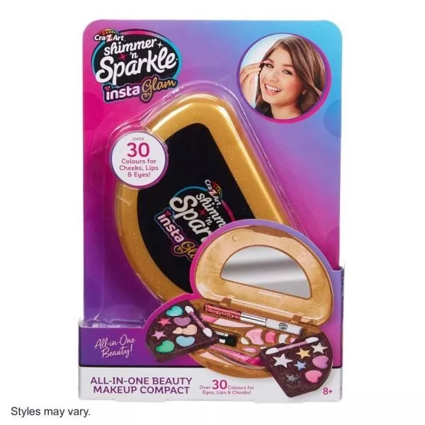 Shimmer N Sparkle InstaGlam All-In-One Beauty Makeup Compact - New/Sealed