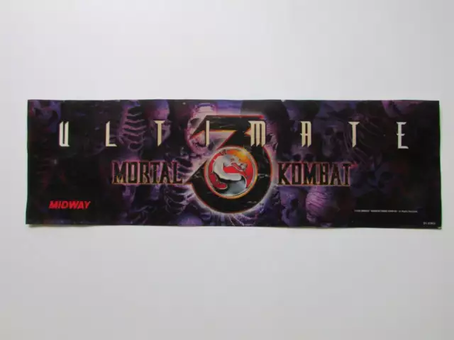 Ultimate Mortal Kombat Midway Arcade Decal. Free Shipping!! Ultimate Mortal Kombat Midway Arcade Decal. Free Shipping!!