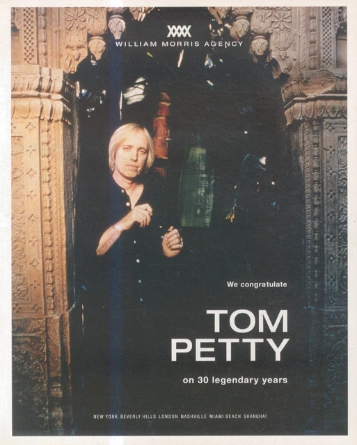 FRAMED PICTURE/ADVERT 13X11 Congratulations To Tom Petty & The ...