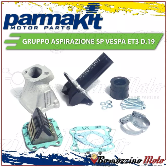 Parmakit 00039.20 Collettore Aspirazione Lamellare Ø19 2 Fori Vespa Pk 50 Xl