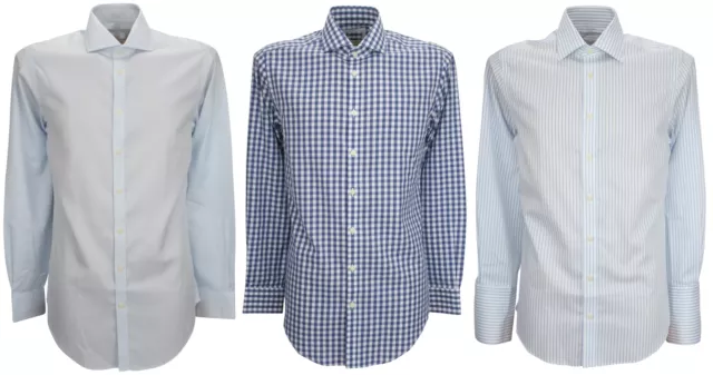 Ex Store Mens Cotton Non Iron Extra Slim Fit Single Cuff Shirt