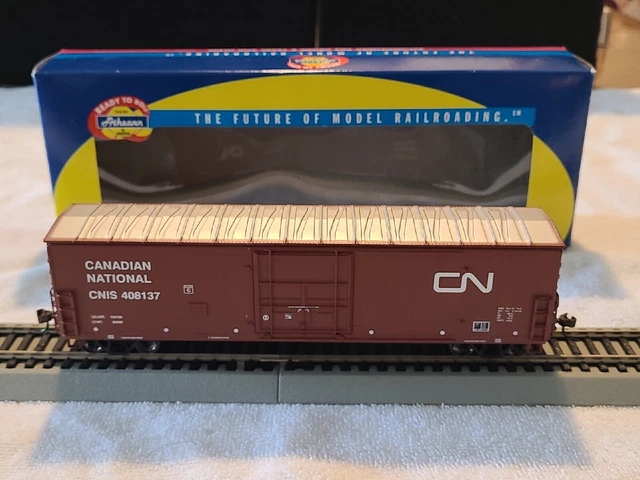 ✅️Ho Scale ✅️ Athearn RTR #91326 Canadian National CN  50' Superior Boxcar