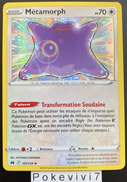Pokemon Card METAMORPH 107/159 Holo Sword and Shield 12.5 EB12.5 EN NEW