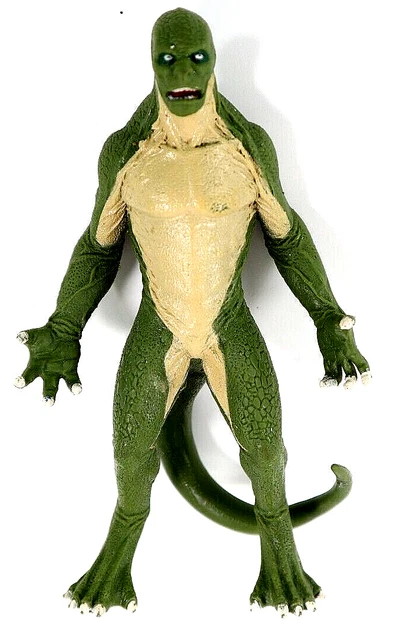 Man The Lizard Marvel's Spider-Man Enemy Green Tan Figure Toy 5.5”