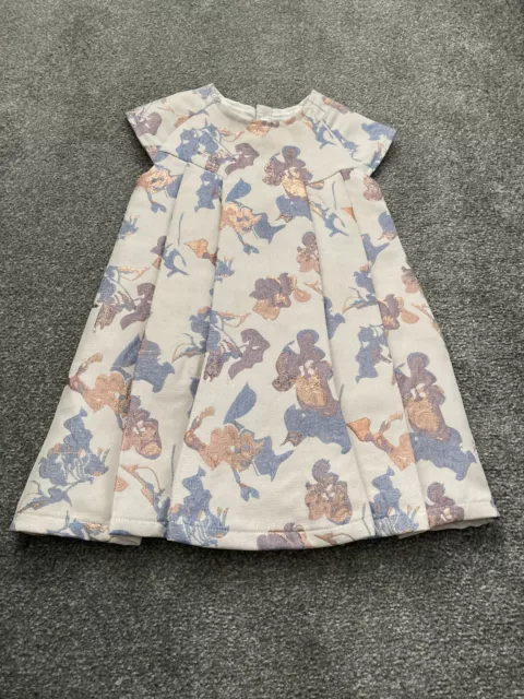 Beautiful MAMAS & PAPAS Metallic Dress 12-18 Months Summer Wedding
