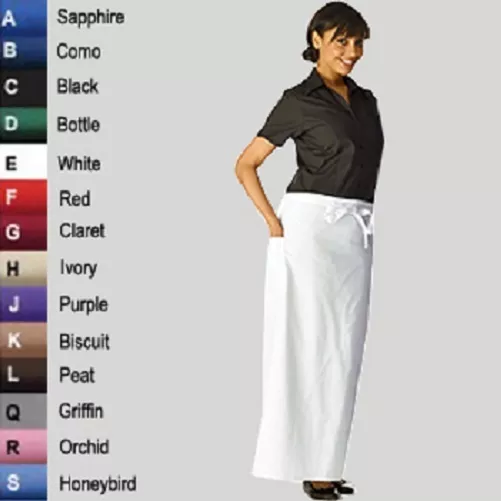 Black White Green Red Long Waist Aprons long ties waist aprons many colour