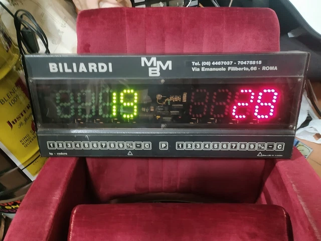 Biliardo Segna Punti Elettronico Vintage Mbm Biliardi Modernariato