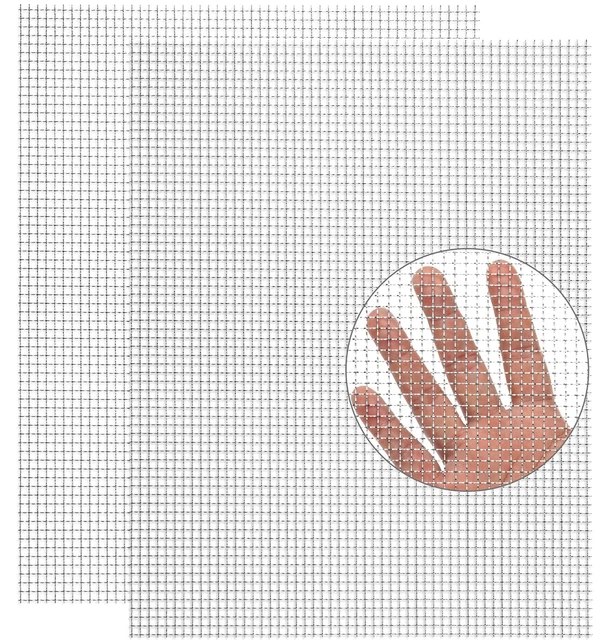 Upgraded 2Pack Mesh Screen Crimped 304, 5 Mesh 11 X 14.2 Inch, Not Easy Falling