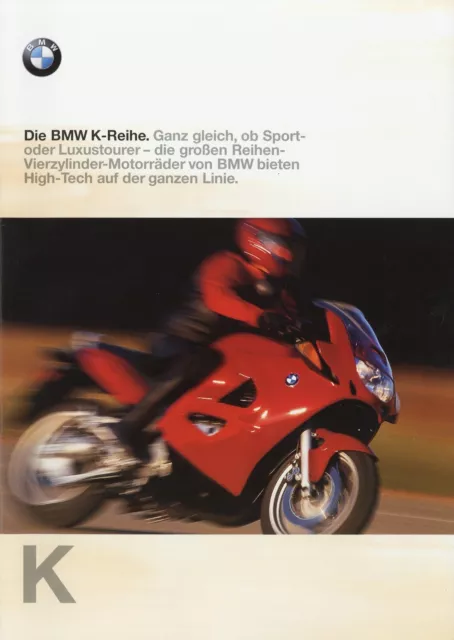 BMW K-Reihe Prospekt 1998 1/98 K 1200 RS 1100 LT brochure prospectus Katalog