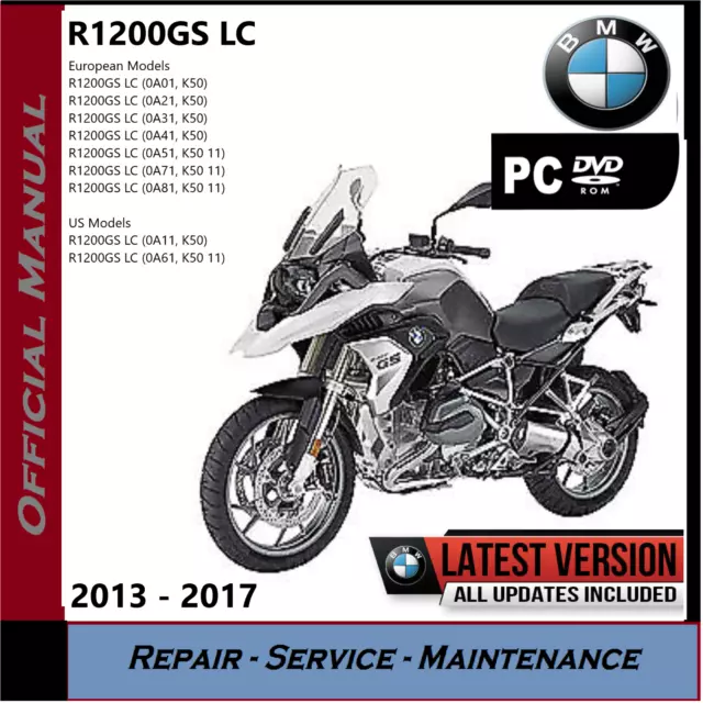 BMW R1200GS LC Workshop manual de servicio de reparación 2013 - 2017 edición K50 09/2017