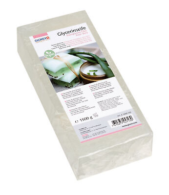Jabón de fundición ecológico Glycerin "Aloe Vera", transparente