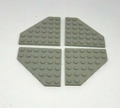 LEGO: 4x Piastra Angolo 6 x 6 - Rif 6106 Grigio Chiaro - Set 6090 4482 10029