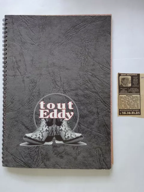 Programme de la tournée Eddy Mitchell « Tout Eddy » 1994, en parfait état.