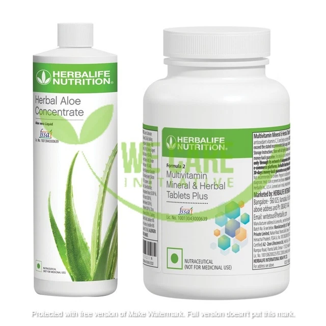 HERBALIFE MULTIVITAMIN MINERAL & Herbal Tablets + Aloe Concentrate 92