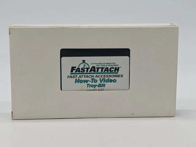 Fast Attach Accessories How-To Video Troy-Bilt VHS Extremely Rare HTF