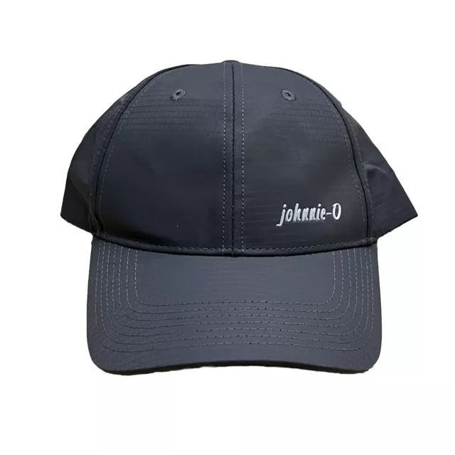 Johnnie O Baseball Cap Gray Spellout Logo Adjustable Hat New