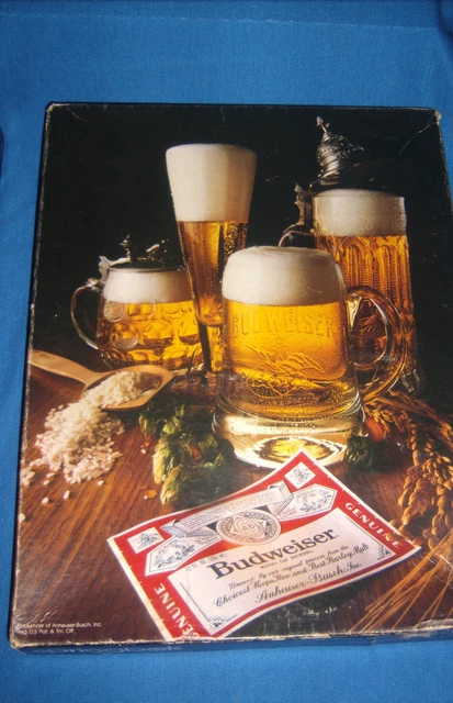 Hallmark Springbok Budweiser Ahh! 500 Puzzle 18" x 23.5" Vintage