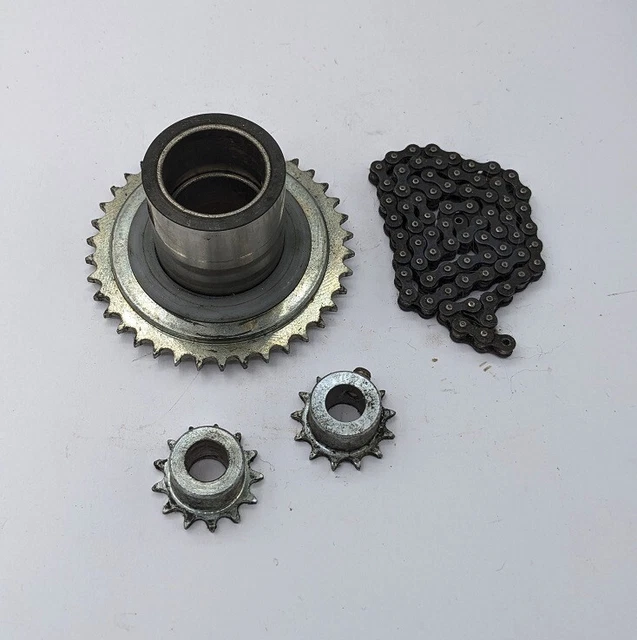 3 Stück Zahnrad 74mm/27mm Kettenrad Antrieb Ritzel Kette Druckerei