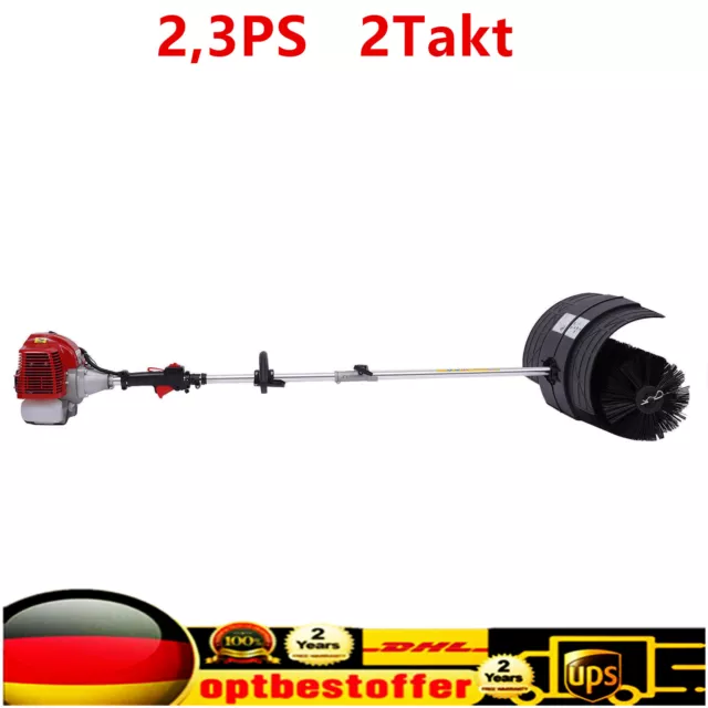 Motorbesen Benzin Kehrmaschine Schneefräse Räumgerät Schnee Sweeper 2,3PS 2Takt