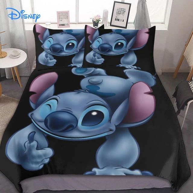 I'm A Big Fan Of Stitch Love Blue Stitch Lilo And Stitch Bedding Set