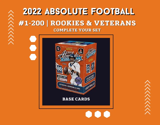 2022 Panini Absolute Football NFL Base Cards Veterans & Rookies Pick Your Card!