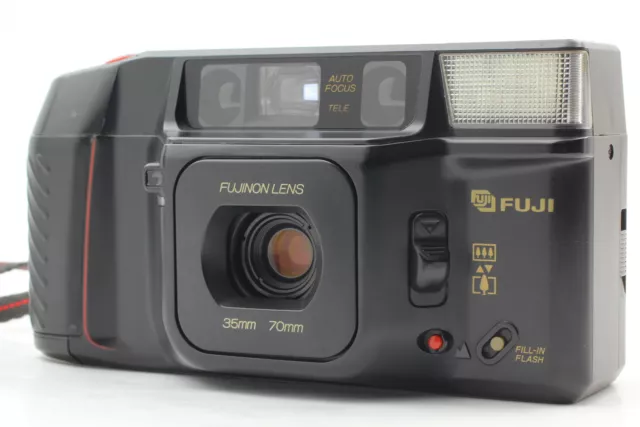 Fotocamera Fuji Tele Cardia super data punta e scatta pellicola GIAPPONESE