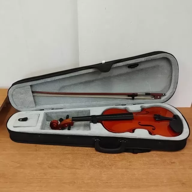 4/4 Full Size Violin In Case - No Bridge And Strings - Unbranded