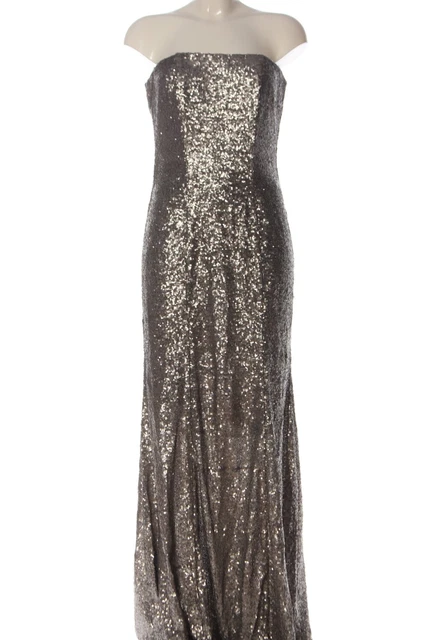 Robe Mi-longue élégante Donna Ricco - Taille 40 - Couleur Bronze Avec Ornements - Occasion Très Bon état