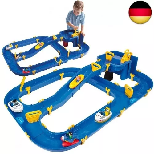 BIG - Waterplay Niagara - Wasserbahn blau, 130 x 90 x 22cm große Bahn, mit 3