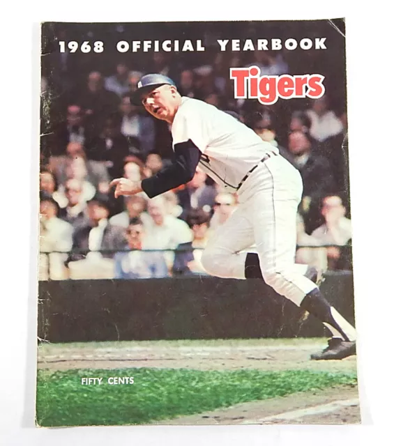 1968 Detroit Tigers Official Yearbook Program Al Kaline World Champions