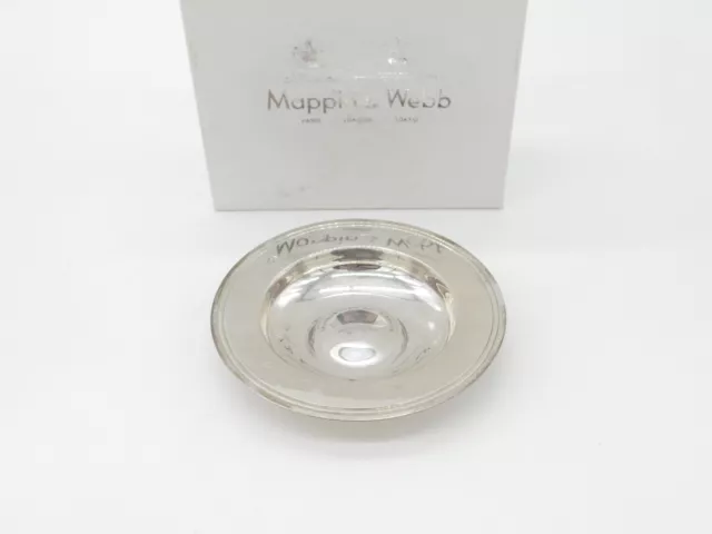 Mappin & Webb Sterling Silver Armada Dish in Original Box Vintage 1986 London