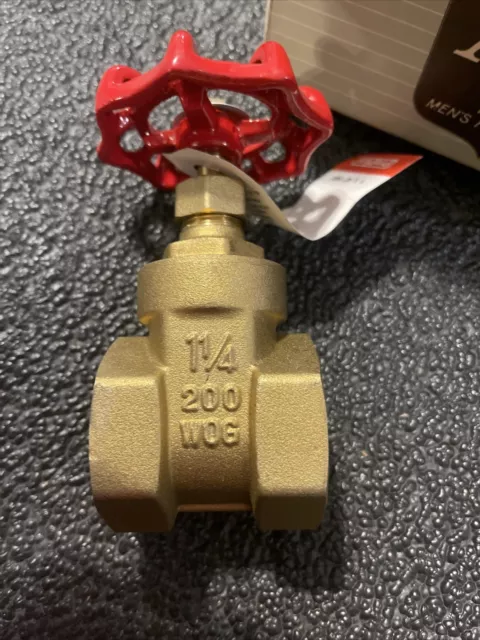 Brass 1-1/4"  GATE VALVE 200 Wog