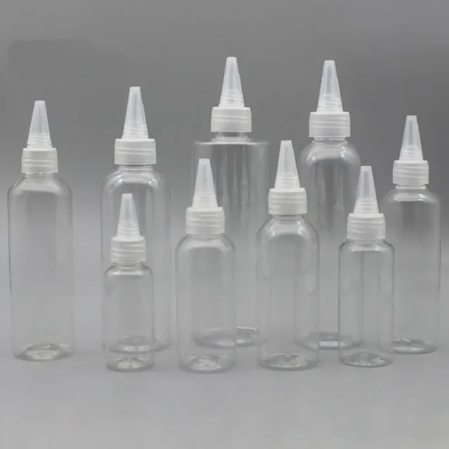 5-100ml Plastic Squeeze Ink Glue Empty Container Dispensing Bottles Transparedu