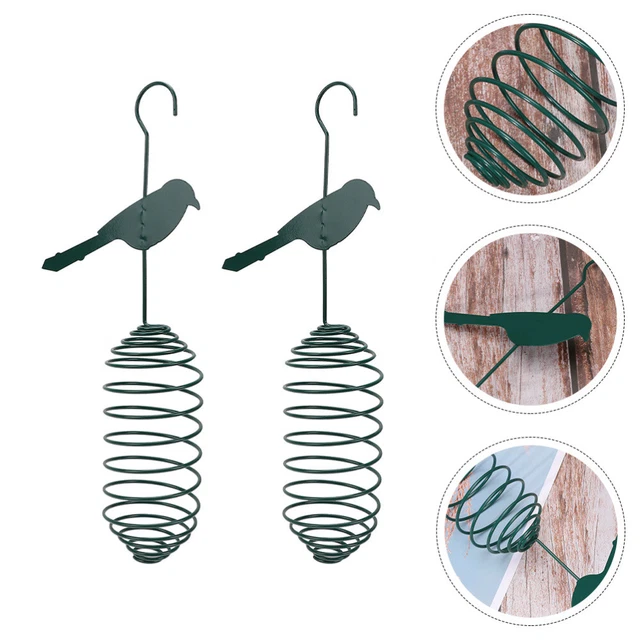 2 pcs Jardin Mangeoire à Oiseaux Suspendus Oiseau Alimentaire Panier