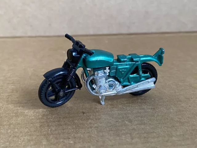 Vintage Matchbox Lesney Honda Hondarora Motorcycle, 1974, Die Cast, Green, Rare.