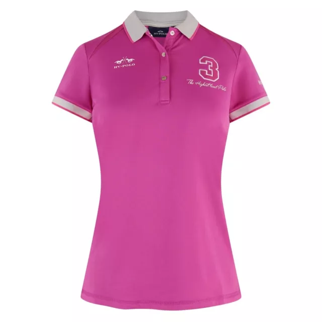Damen Poloshirt HVPFavouritas Tech HV Polo pink türkis orange navy S M L T-Shirt 2