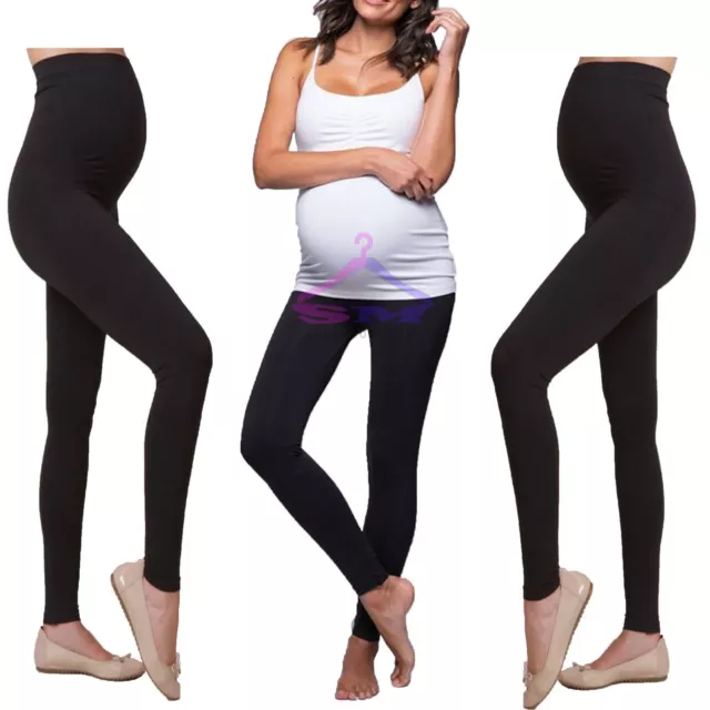 Thick Comfortable Maternity Cotton Leggings Full Ankle Length PREGNANCY