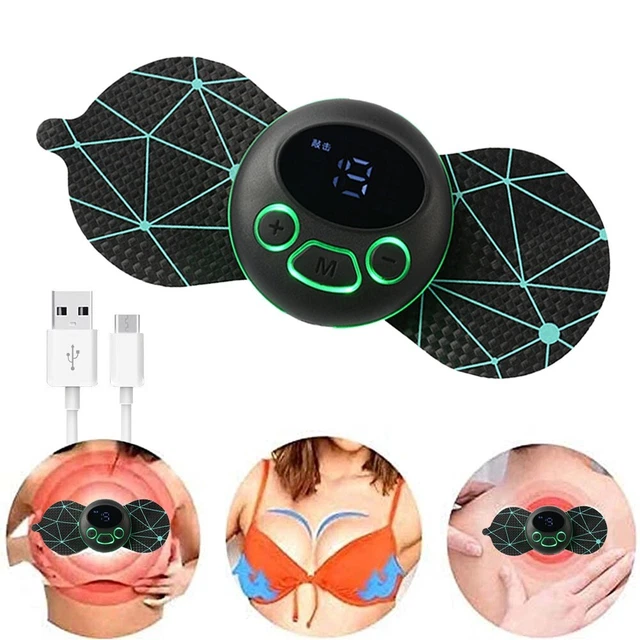 Pegatina de masaje duradero eléctrica mini 19 niveles 6 modos potenciador automático
