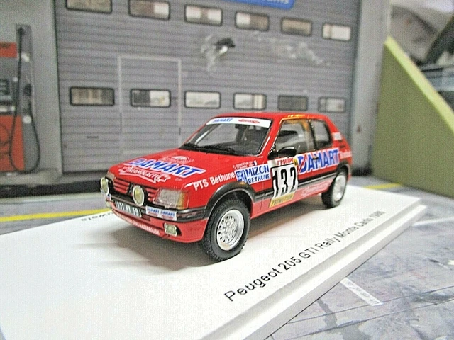 PEUGEOT 205 GTI 1.6 Rallye Monte Carlo 1986 #132 Delecour Damart Spark 1:43