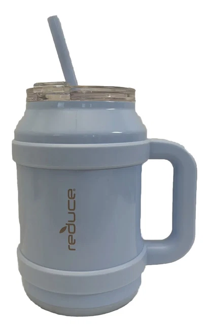 Reduce 50 oz Tumbler w/Handle, Vacuum Insulated Stainless Steel Desk Mug w/Straw
