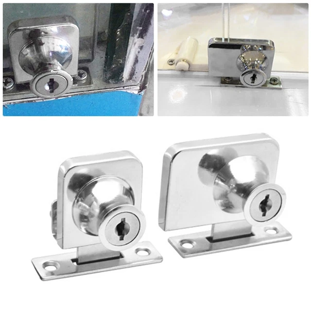 Serrure Sécurité Pour Porte Coulissante En Verre – Lot De 2 – Bloqueur Enfant, Installation Facile