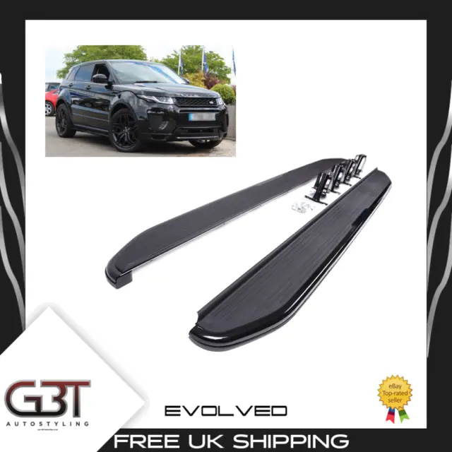 Fits Range Rover Evoque Dynamic Side Steps Running Board Oe Style Black Uk Stock