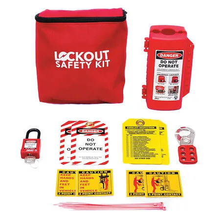 Zing 7675 Portable Lockout Kit,Filled,Canvas,Red
