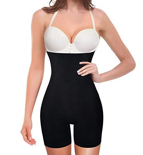 Nebility Womens' Shapewear Thigh Slimmer Tummy Control Body Shaper